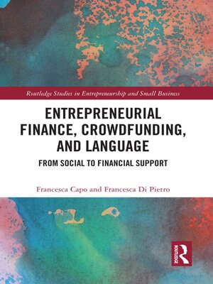 cover image of Entrepreneurial Finance, Crowdfunding, and Language